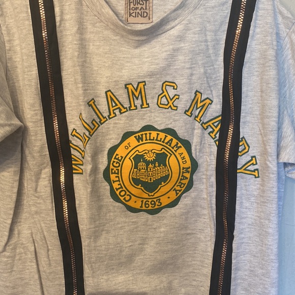 First of a Kind Zipper Tee Shirt Top - Picture 3 of 5